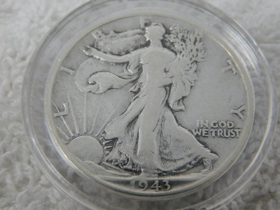 1943 Walking Liberty half dollar coin