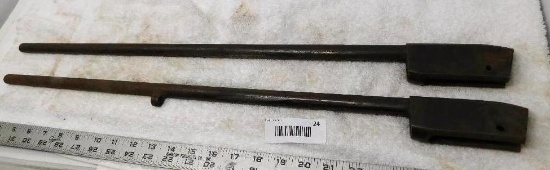 Two Remington model 12 rife actions