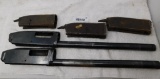 Five Remington shotgun receivers
