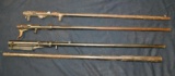 Four Marlin rimfire rifle receivers