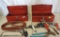 Ajax air tools, model 3700, 2 ajax model 3300's, 2 red metal tool boxes, channel locks and more.