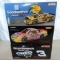 Peter Max, Oreo #3 and 50th anniversary Bass pro 1:24 scale diecast cars.