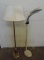 Brass lamp and Verilux lamp.