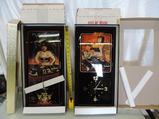 2 new in box Jebco dale Earnhardt clocks. 23x11".