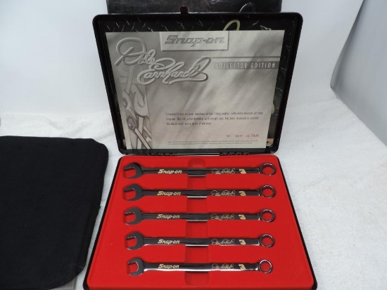 Snap-On Dale Earnhardt collectors edition wrench set with box, metal case and COA.