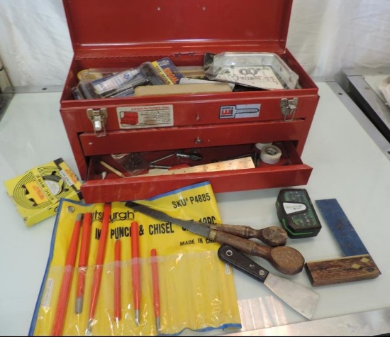 Waterloo tool box with tools.21x10x10"