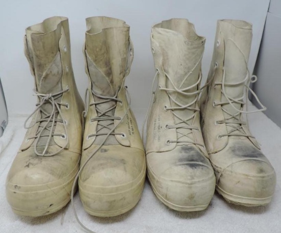 2 pair of Military extreme cold weather Mickey Mouse boots.