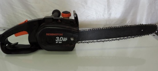 Remington 3HP 16" bar electric chainsaw (tested operable).