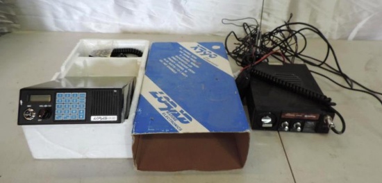 Lorad XR-90 VHF Marine radio with box and Royce 1-650 transceiver, both are untested.