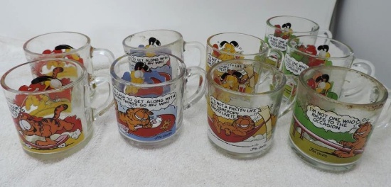 9 1978 Garfield Mcdonald's glasses.