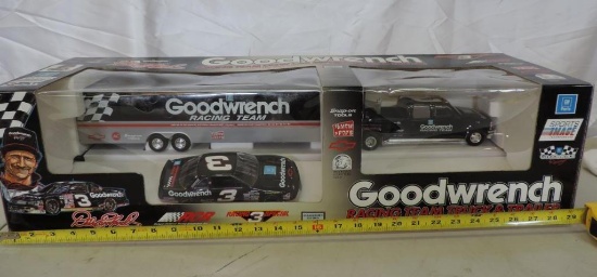 Goodwrench Racing team truck, trailer and #3 lumina racecar set.