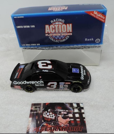 1995 limited edition Dale Earnhardt 1/24 scale stock car/ bank.