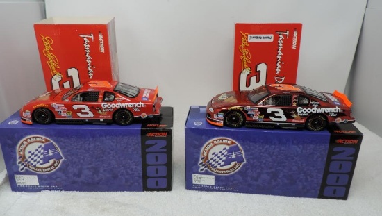 Dale Earnhardt Taz/ No Bull monochrome 1 of 3,504 and regular taz/No bull 1:24 diecast cars.