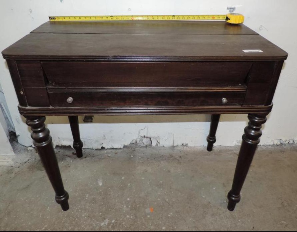 Lot Antique Lift Top Small Secretary Desk Proxibid Auctions