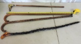 4 vinatage canes.