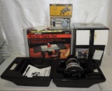 B&D 1.5HP router with case and box, New Craftsman router table & General Doweling jig with box.