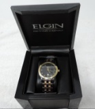 Elgin ultra slim men's watch model FG126 with case.