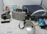 Polaroid land cameras and flash bulbs lot.