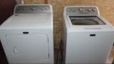 Maytag Bravos MCT electric washer and dryer set.
