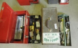 2 tool boxes loaded with proto sockets and dry wall tools