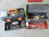 2 Homak tool boxes loaded with plumbing goodies.