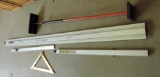 Dry wall jack. Tru-Grip 8' clamping straight edge & tool guide, 36
