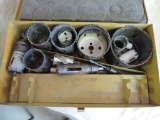 Holesaw blades with case.