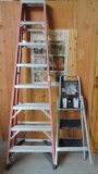 Werner 8', 375 Lb capacity ladder and a 4' ladder,