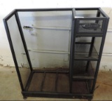 Suncast black metal organizer. 32x16x37