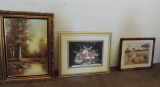 Framed art prints.