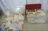2 large boxes of embroidery.