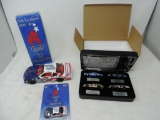 1996 Atlanta 100 1/24th scale diecast car, Mile stones in racing set & 1/64th scale car.