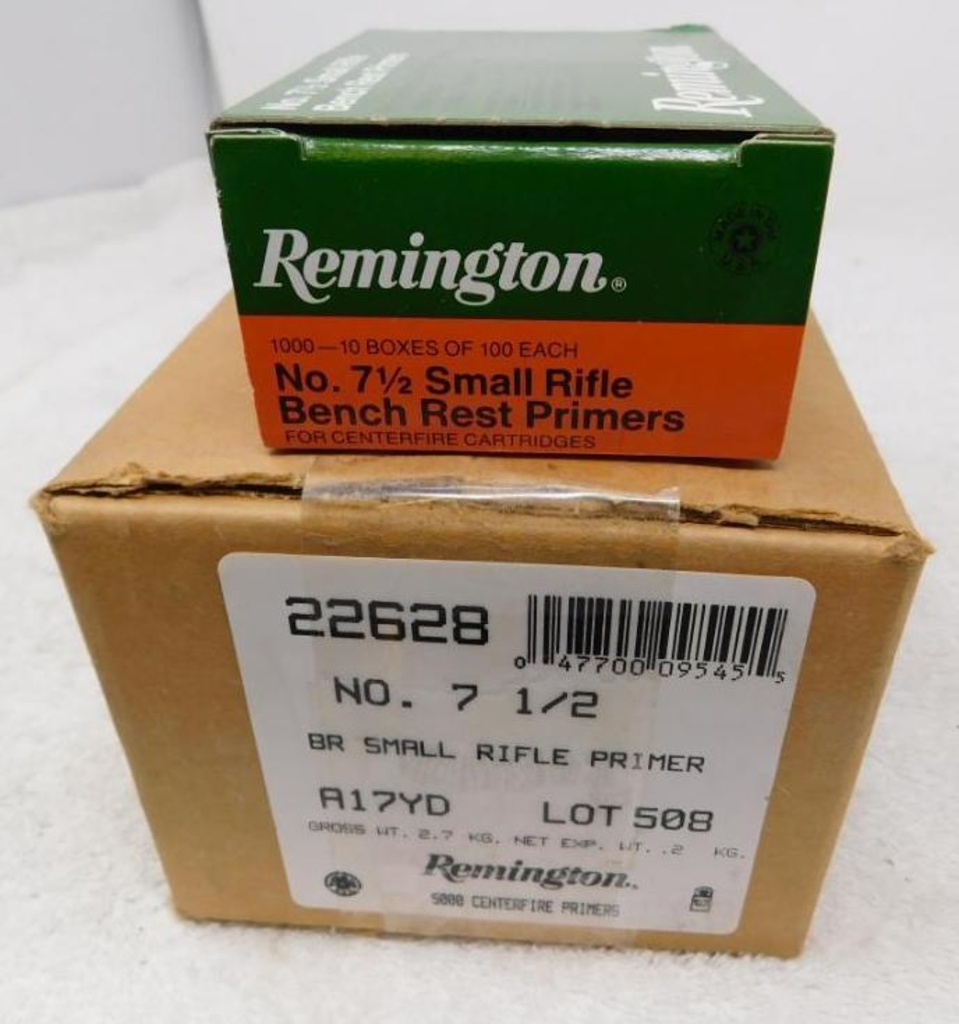 Remington 7 1/2 Small rifle bench rest rifle primers NO SHIPPING | Guns & Military Artifacts Rifles | Online Auctions | Proxibid