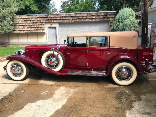 1930 - Cord L-29 Phaeton Convertible Sedan - Red