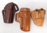 Three Galco Pistol holsters