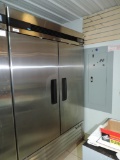 Blue Air model BASF2 double door stainless steel commercial freezer in excellent condition.