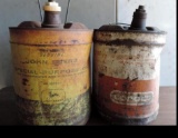 Early John Deere & Conoco oil cans.