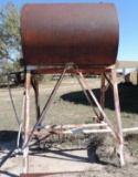 200 gallon fuel tank with stand and pump.