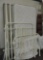 White twin metal bed with Serta pillow top mattress.