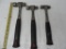 MAC tools 24, 16, & 12 antivibe hammers.