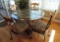 Glass top Table with 4 chairs.
