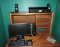 HP Envy 4500 printer, HP W2071D LCD screen and logitech sound system.
