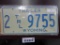 One 1975 Wyoming Trailer License Plate.