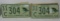 Pair of Pristine NOS condition 1958 skier license plate set.