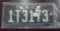 One 1936 Colorado License Plate.