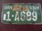 One 1955 South Dakota License Plate.