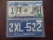Two pair Colorado License Plates.