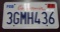 One California License Plate.