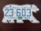 One 1983 Canada License Plate.