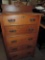 5 drawer antique dresser.
